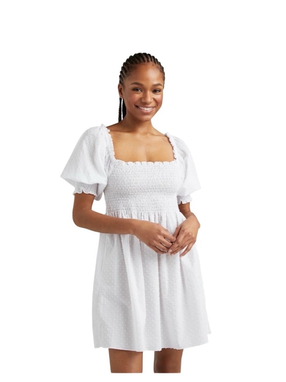 NWOT Hill House Home Athena Nap Dress - White Swiss Dot